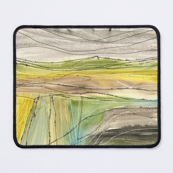 Item preview, Nature and landscape, abstract beautiful mountains, grey sky designed and sold by anaozzart.