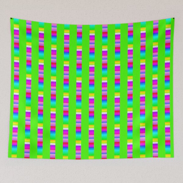 Item preview, Green rainbow line pattern | creative color pattern designed and sold by lausn.