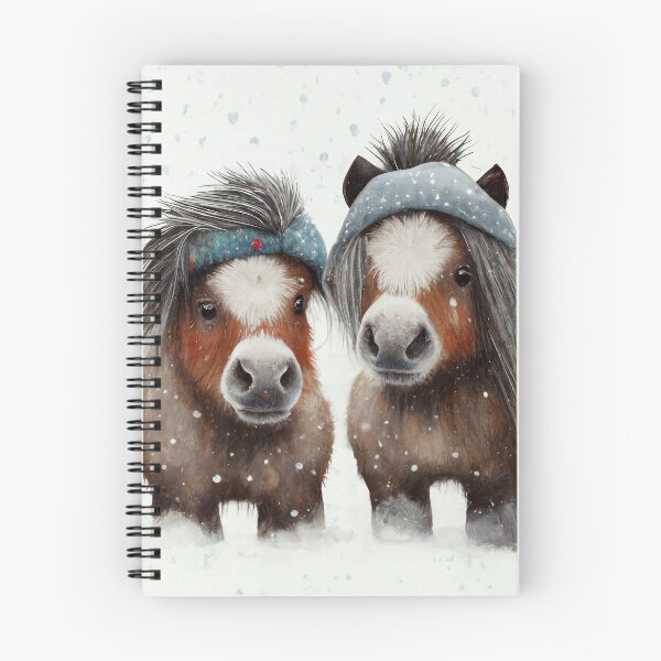 Item preview, Fuzzy Pony Friends in the Snow designed and sold by newnomads-art.