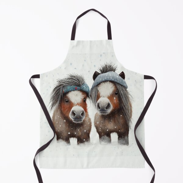 Item preview, Fuzzy Pony Friends in the Snow designed and sold by newnomads-art.