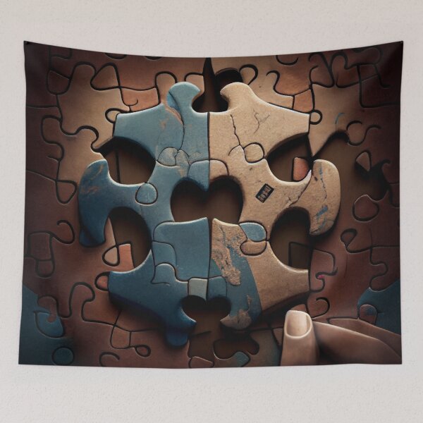 Item preview, Piecing Together the Puzzle Digital Painting designed and sold by CodeAndColors.