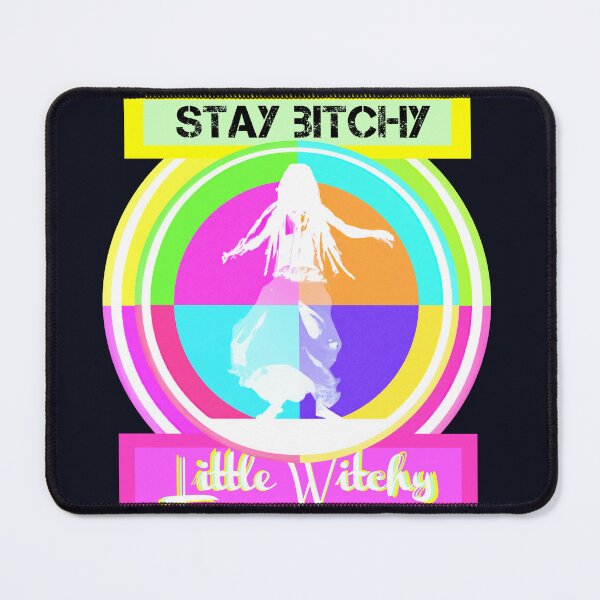 Item preview, Stay Bitchy Little Witchy in Negative Pastel Pink, White and Yellow designed and sold by LearnedAfter30.