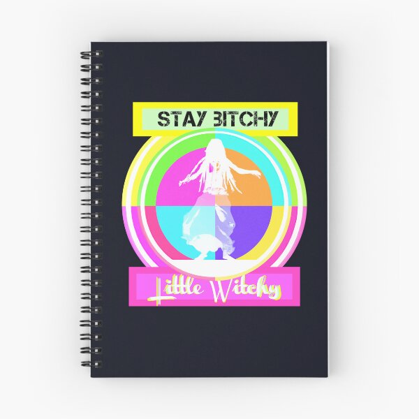 Artikelvorschau, Stay Bitchy Little Witchy in Negative Pastel Pink, White and Yellow entworfen und verkauft von LearnedAfter30.