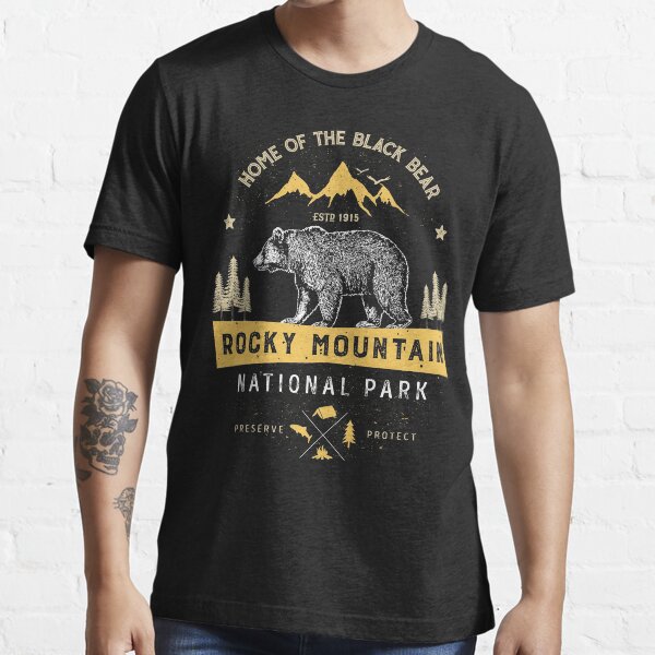 "Rocky Mountain National Park Vintage Colorado Bear T Shirt" Tshirt