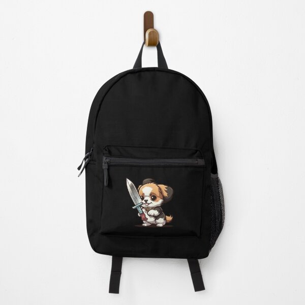 Item preview, Adorable Dog with Knife Design - A Playful and Edgy Twist on Classic Canine Art designed and sold by murky-cloud.
