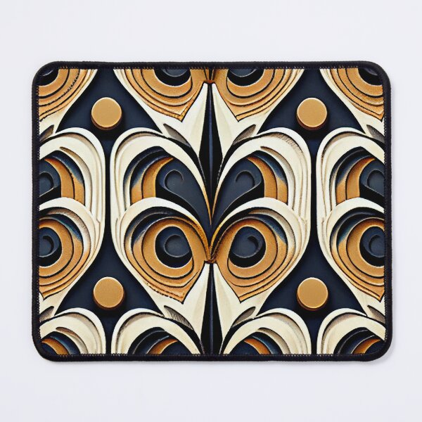 Item preview, Imagined Ceramic Art Deco Pattern Digital Painting designed and sold by CodeAndColors.