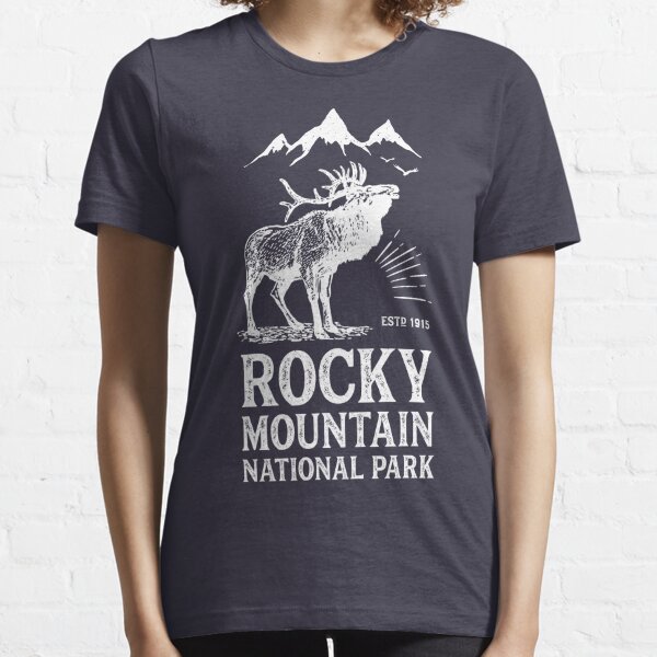 Vintage T-Shirt 90s Rocky Mountain National Park Staff Shirt Small