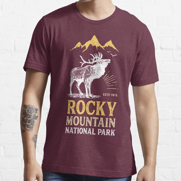 "Rocky Mountain National Park Shirt Colorado Vintage Elk T Shirt" T