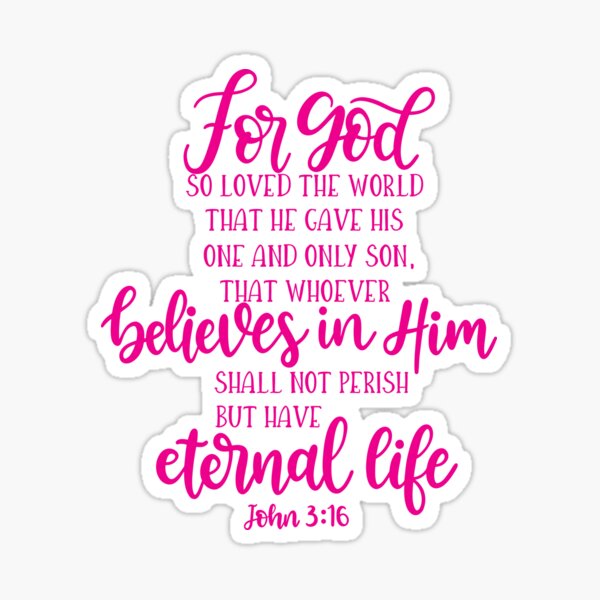 John 3:16 Verse Image by Will on Dribbble