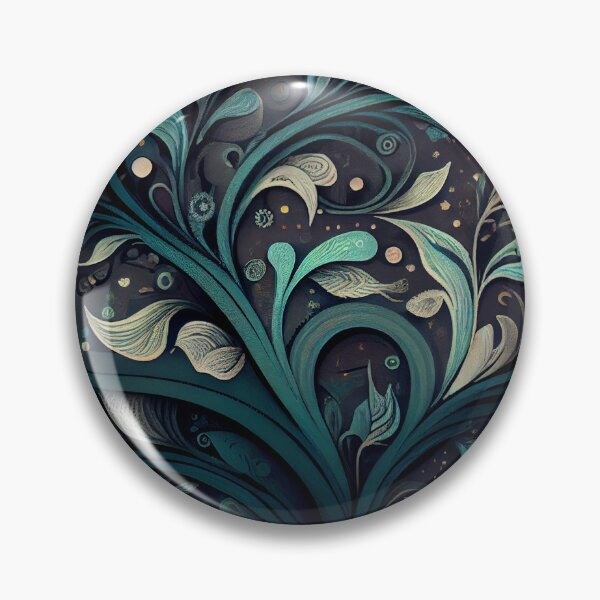 Artikelvorschau, Calming Organic Enchanted Pattern Digital Painting entworfen und verkauft von CodeAndColors.