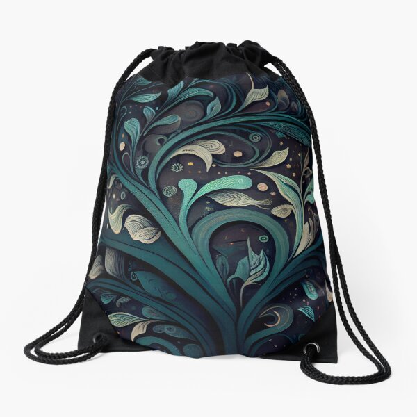 Aperçu de l'œuvre Calming Organic Enchanted Pattern Digital Painting créée et vendue par CodeAndColors.