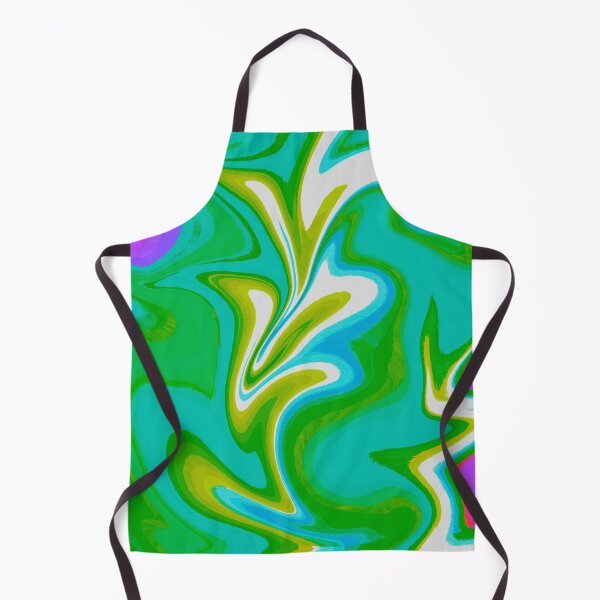 Item preview, Modern Swirl Abstract Pattern Neon Tones, Green Tones, Neon Green, Neon Blue, Purple, White, Green and Purple Design designed and sold by theprintedclub.