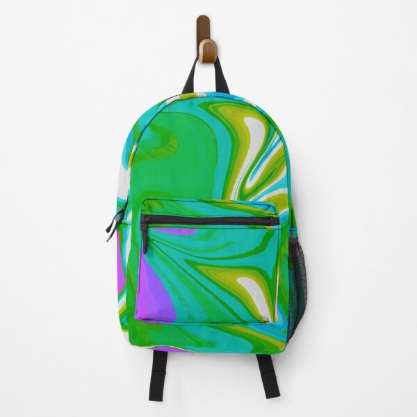 Item preview, Modern Swirl Abstract Pattern Neon Tones, Green Tones, Neon Green, Neon Blue, Purple, White, Green and Purple Design designed and sold by theprintedclub.