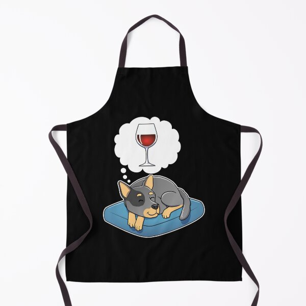 Item preview, Australian Cattle Dog dreaming about Red Wine designed and sold by DoggieDelights.