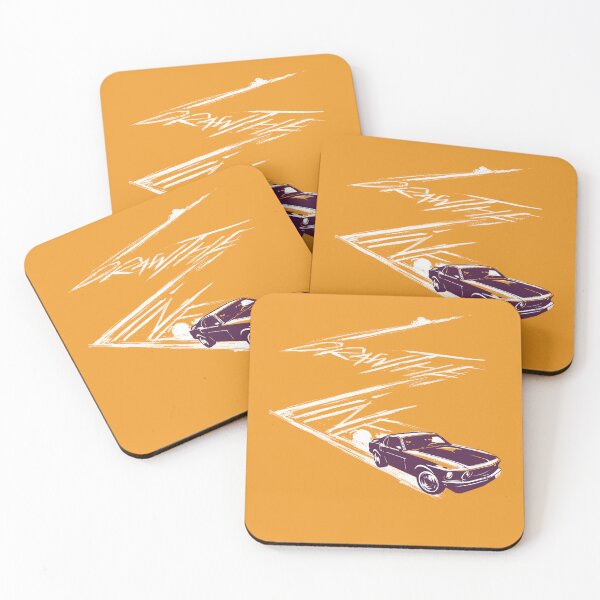Item preview, Draw the Line - Mustang Orange designed and sold by Kinky-Woom.