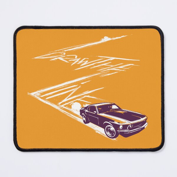 Item preview, Draw the Line - Mustang Orange designed and sold by Kinky-Woom.