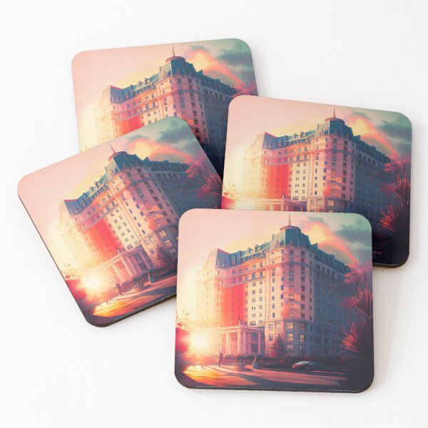 Item preview, Spring Sunsets in the Hotel Digital Painting designed and sold by CodeAndColors.