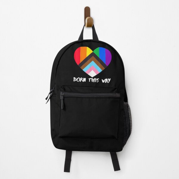 Item preview, Progress Pride Flag Heart Inclusivity - Born This Way  designed and sold by dillinka.
