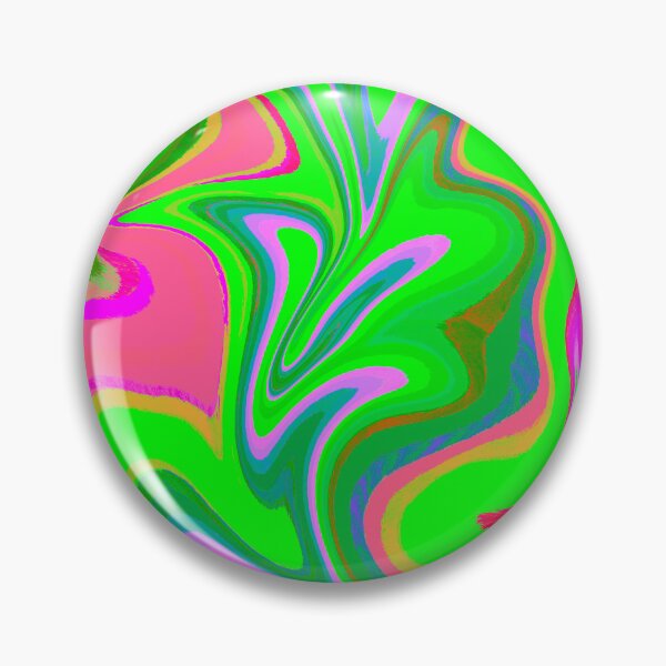Item preview, Modern Swirl Abstract Pattern Neon Tones, Neon Green, Neon Pink, Green and Hot Pink Design designed and sold by theprintedclub.
