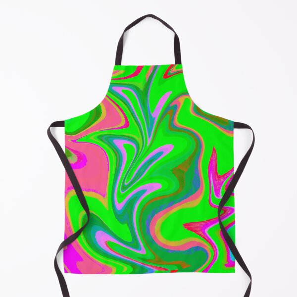 Item preview, Modern Swirl Abstract Pattern Neon Tones, Neon Green, Neon Pink, Green and Hot Pink Design designed and sold by theprintedclub.