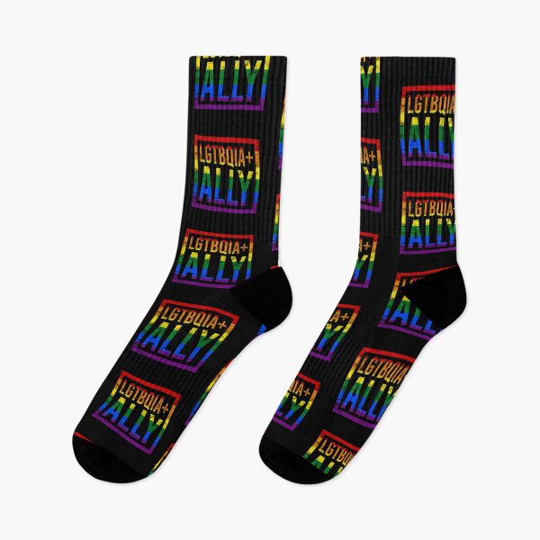 Item preview, LGBTQIA+ Ally (rainbow distressed design) designed and sold by siggyspatsky.