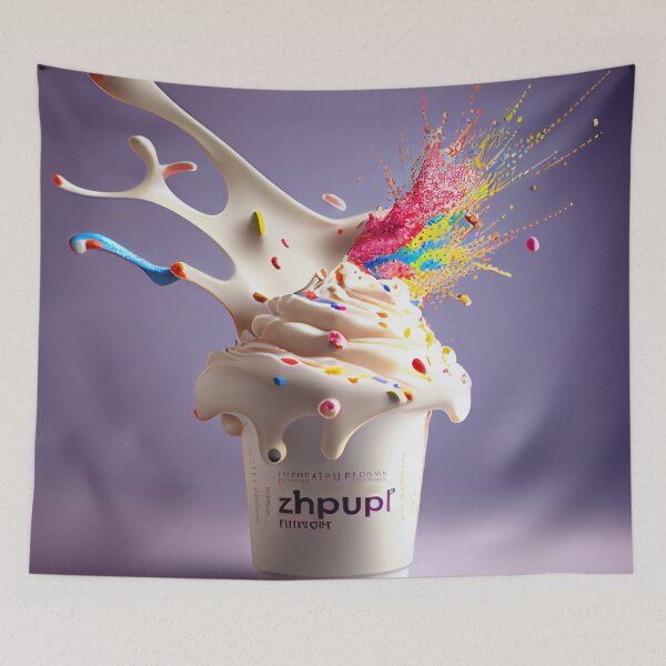 Item preview, Euphoric Yoghurt Delight Digital Painting designed and sold by CodeAndColors.