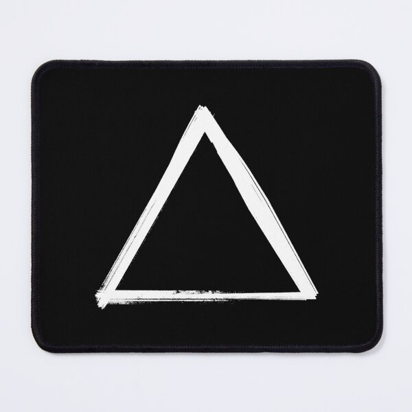 Item preview, Copy of Playstation Button - Triangle Brushstroke White on Black designed and sold by moodscape.