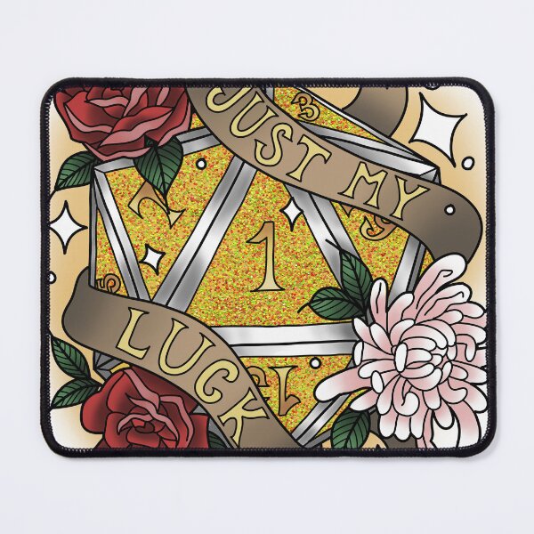 Item preview, Just My Luck Nat 1 Glitter Yeloow designed and sold by Xyluxus.
