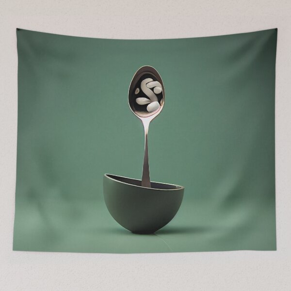 Item preview, Point of Idea with a Spoon Digital Painting designed and sold by CodeAndColors.