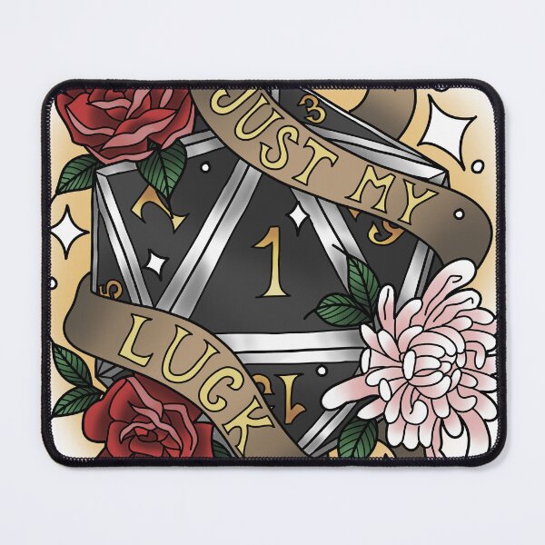 Item preview, Just My Luck Nat 1 Black designed and sold by Xyluxus.