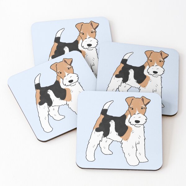 Item preview, Wire fox terrier dog cute illustration  designed and sold by Yarafantasyart.