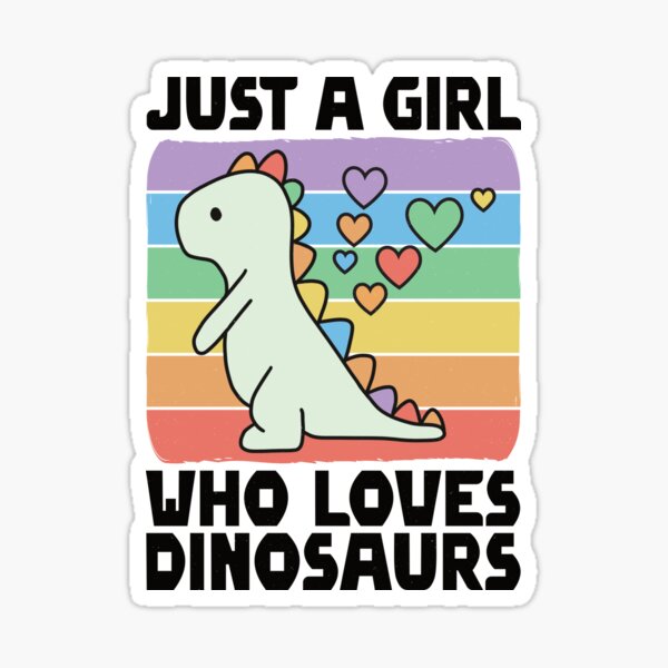 Aperçu de l'œuvre Juste une fille qui aime les dinosaures, joli cadeau pour les amoureux des dinosaures créée et vendue par DADA635.
