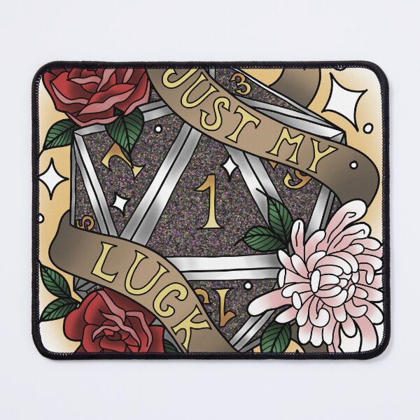 Item preview, Just My Luck Nat 1 Glitter Black designed and sold by Xyluxus.