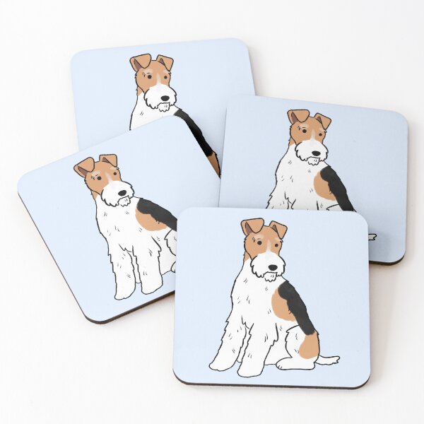 Item preview, Wire fox terrier dog cute illustration  designed and sold by Yarafantasyart.