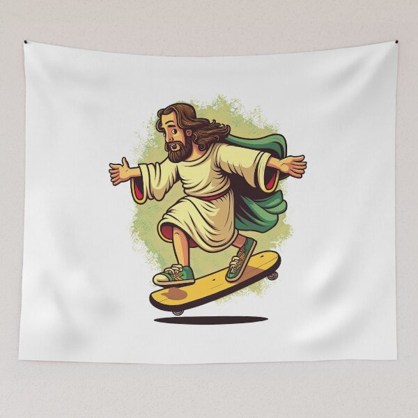 Item preview, Jesus On A Skateboard, Skate, Skateboard designed and sold by Skateboard-Art.