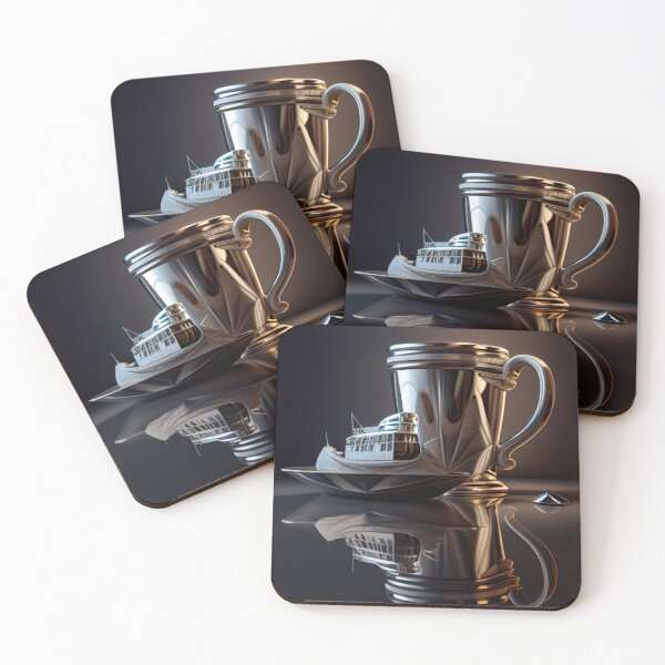 Item preview, Reflections of Time A Mug Silver and a Hovercraft Digital Painting designed and sold by CodeAndColors.