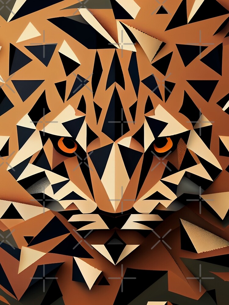 Aperçu 5 sur 5. Robe trapèze avec l'œuvre Angular Animal Print Pattern Digital Painting créée et vendue par CodeAndColors.