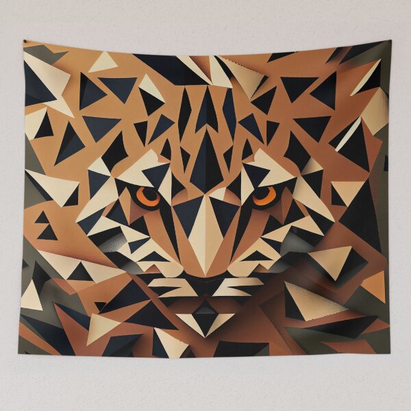 Artikelvorschau, Angular Animal Print Pattern Digital Painting entworfen und verkauft von CodeAndColors.