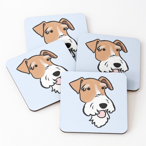 Item preview, Wire fox terrier dog cute illustration  designed and sold by Yarafantasyart.