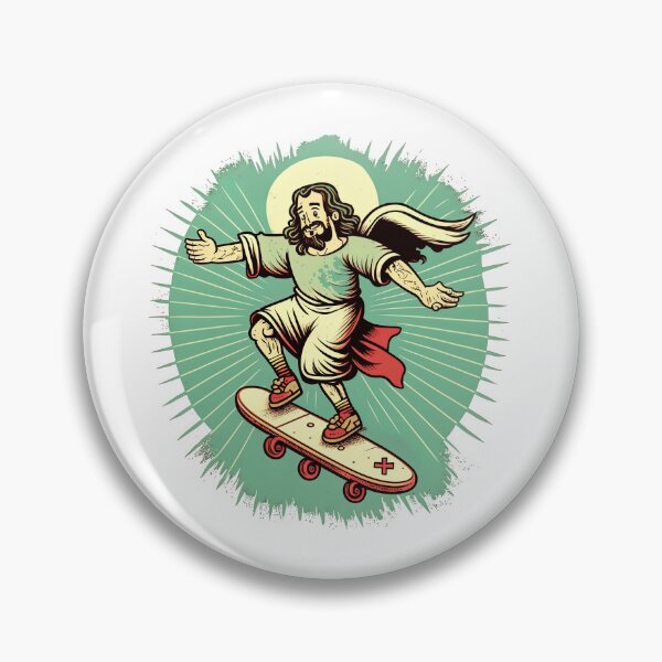 Item preview, Jesus On A Skateboard, Skate, Skateboard designed and sold by Skateboard-Art.