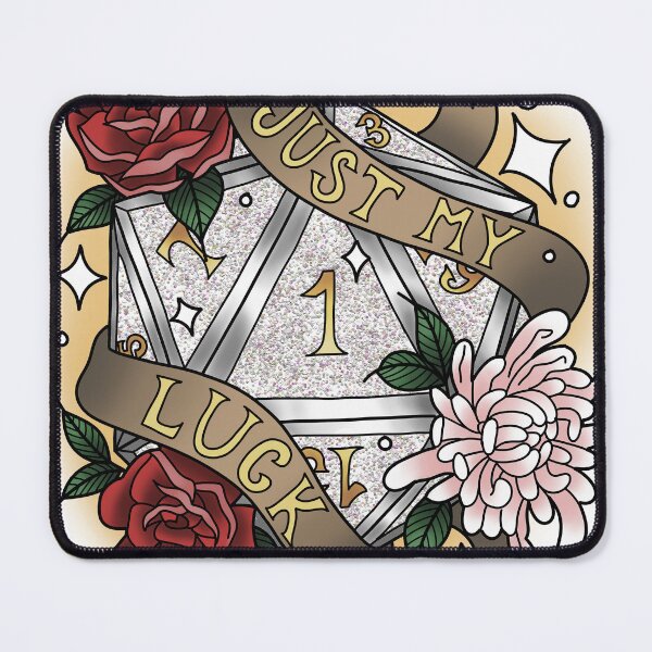 Item preview, Just My Luck Nat 1 Glitter White designed and sold by Xyluxus.