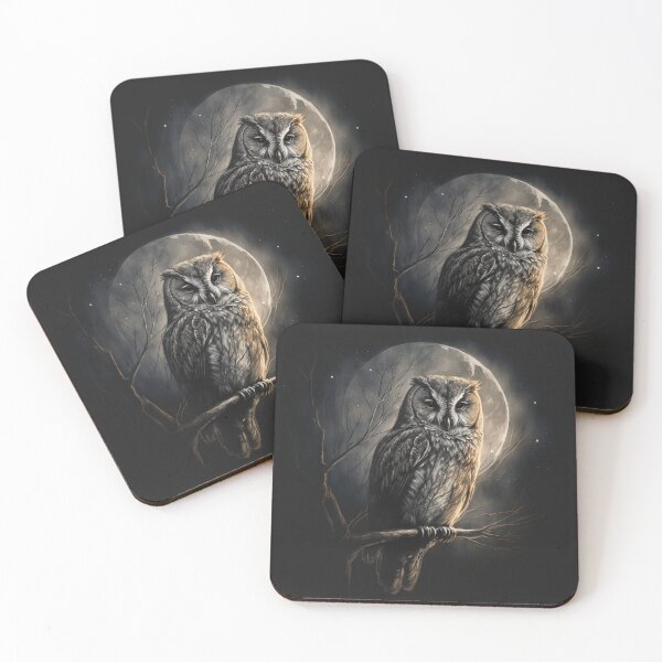 Item preview, Full Moon Owl designed and sold by RavnWorX.