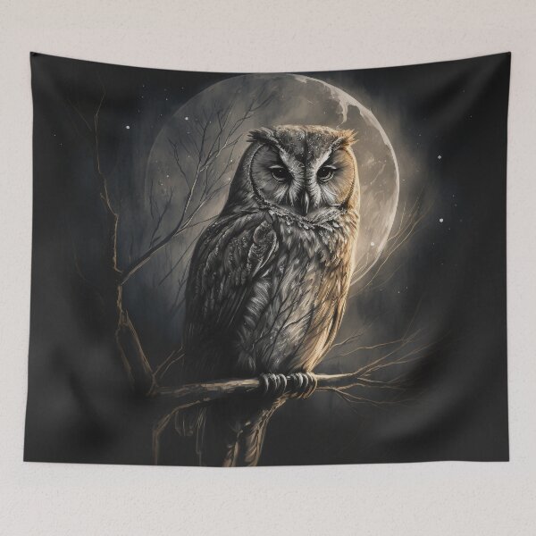 Item preview, Full Moon Owl designed and sold by RavnWorX.