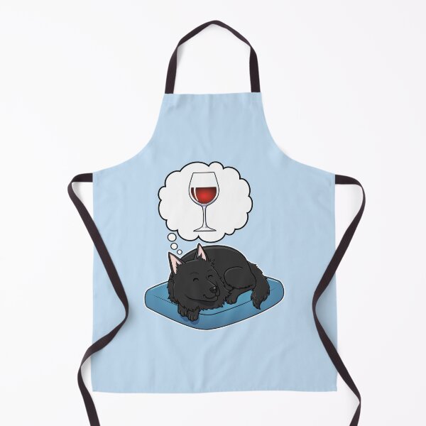 Item preview, Belgian Sheepdog dreaming about Red Wine designed and sold by DoggieDelights.