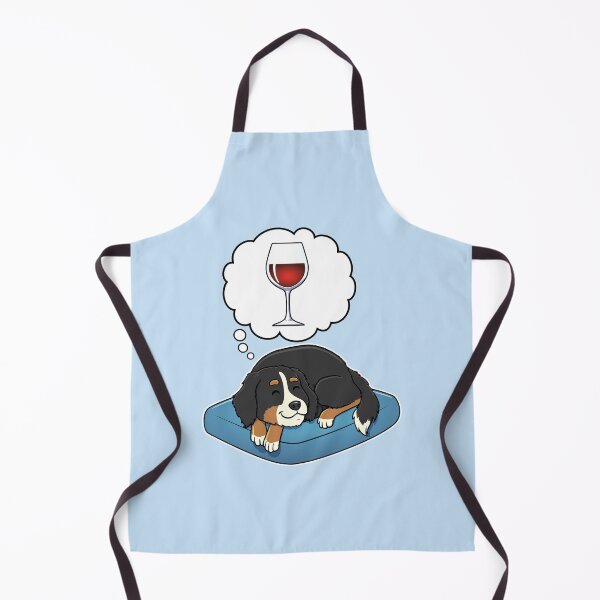 Artikelvorschau, Bernese Mountain Dog dreaming about Red Wine entworfen und verkauft von DoggieDelights.