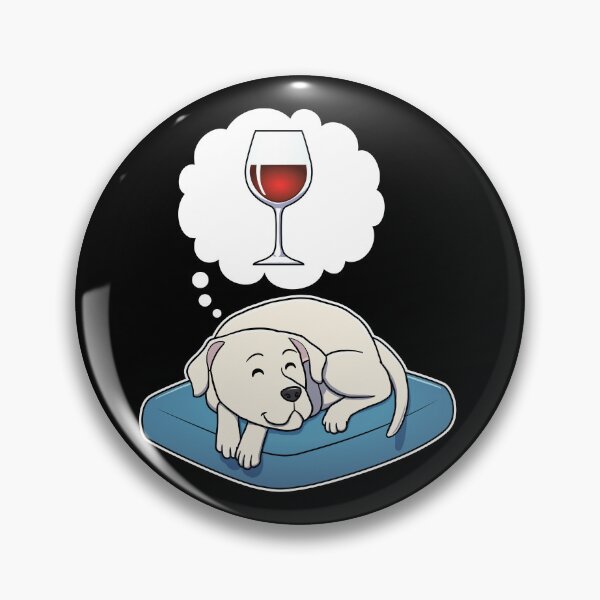 Aperçu de l'œuvre Dogo Argentino dreaming about Red Wine créée et vendue par DoggieDelights.
