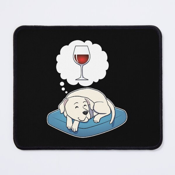 Item preview, Dogo Argentino dreaming about Red Wine designed and sold by DoggieDelights.