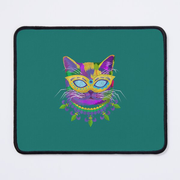 Item preview, Cat Mardi Gras T-Shirt designed and sold by zedbubblez.