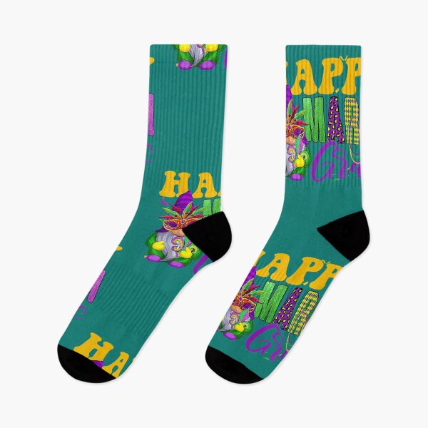 Item preview, Happy Mardi Gras Gnome With Carnival Mask Fat Tuesday Parade T-Shirt designed and sold by zedbubblez.