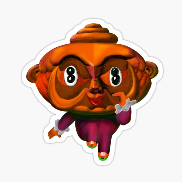 Happy Monster 002 Sticker
